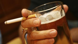 курение и алкоголь - двойной вред